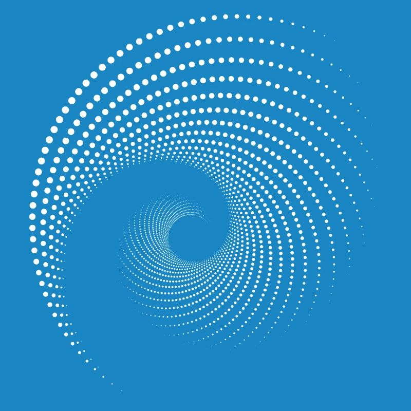 Impression à Spirale à Points Galaxies