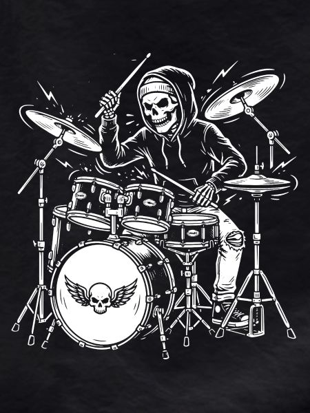 Grim Drummer Skeleton