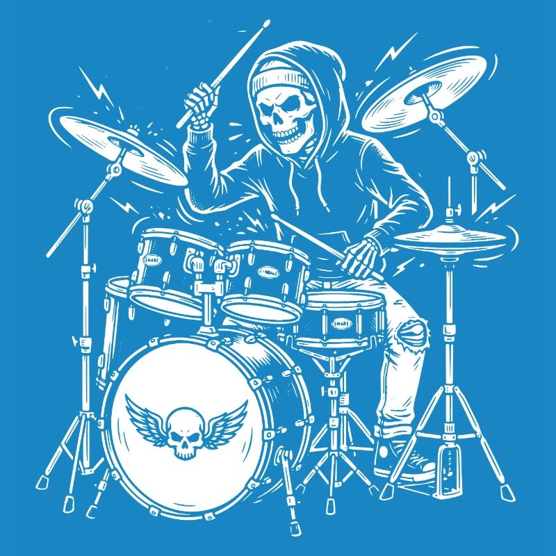 Grim Drummer Skeleton