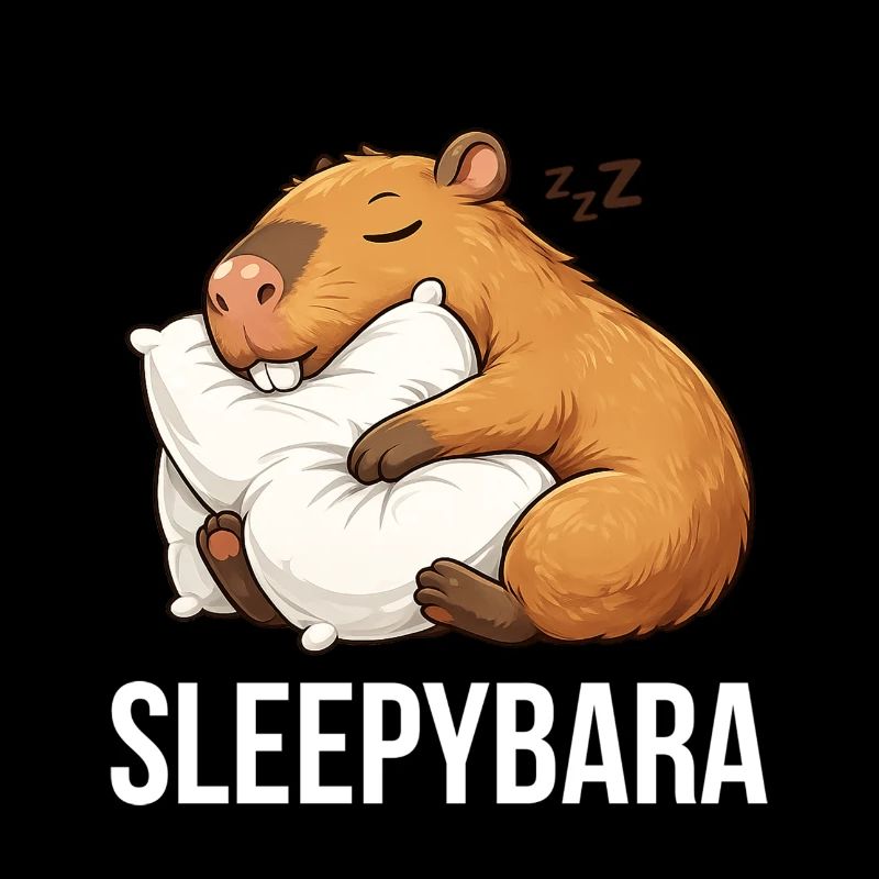 Capybara qui dort drôle