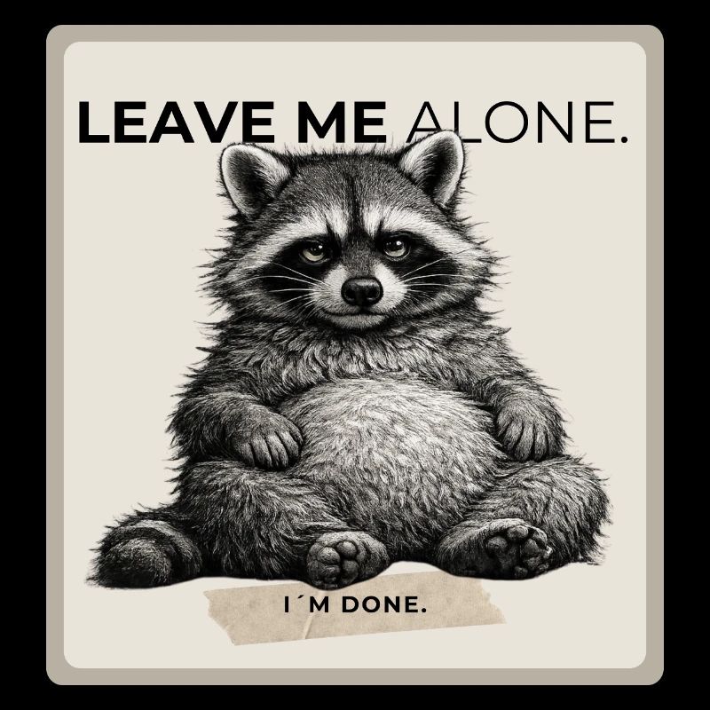 Leave Me Alone Raccoon Meme