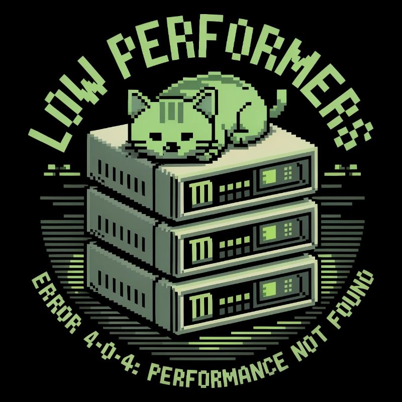 Low Performers Cat Server Pixel Art