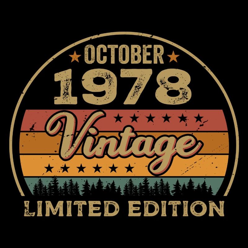 Vintage October 1978 Birthday Gift - 1978