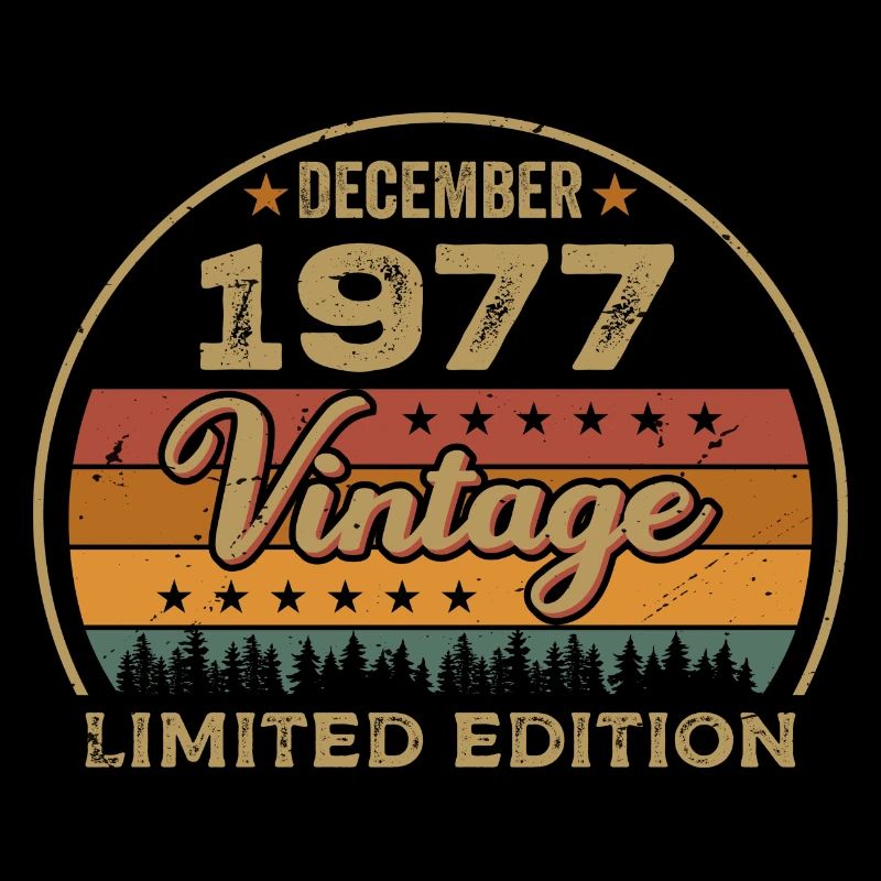 Anniversaire Décembre 1977 Cadeau Décembre 1977