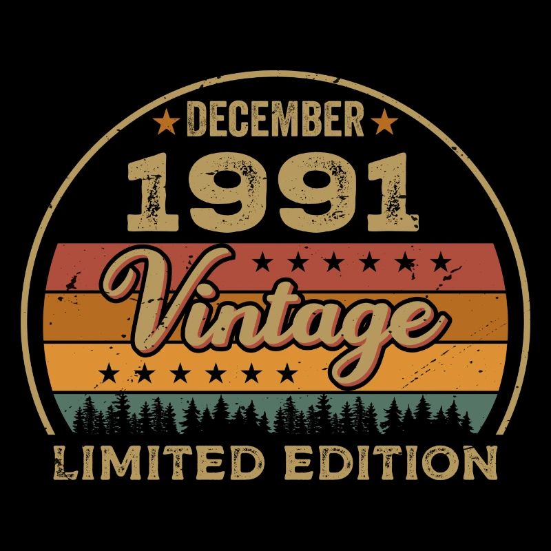 Geburtstag Dezember 1991 Geschenk Dezember 1991