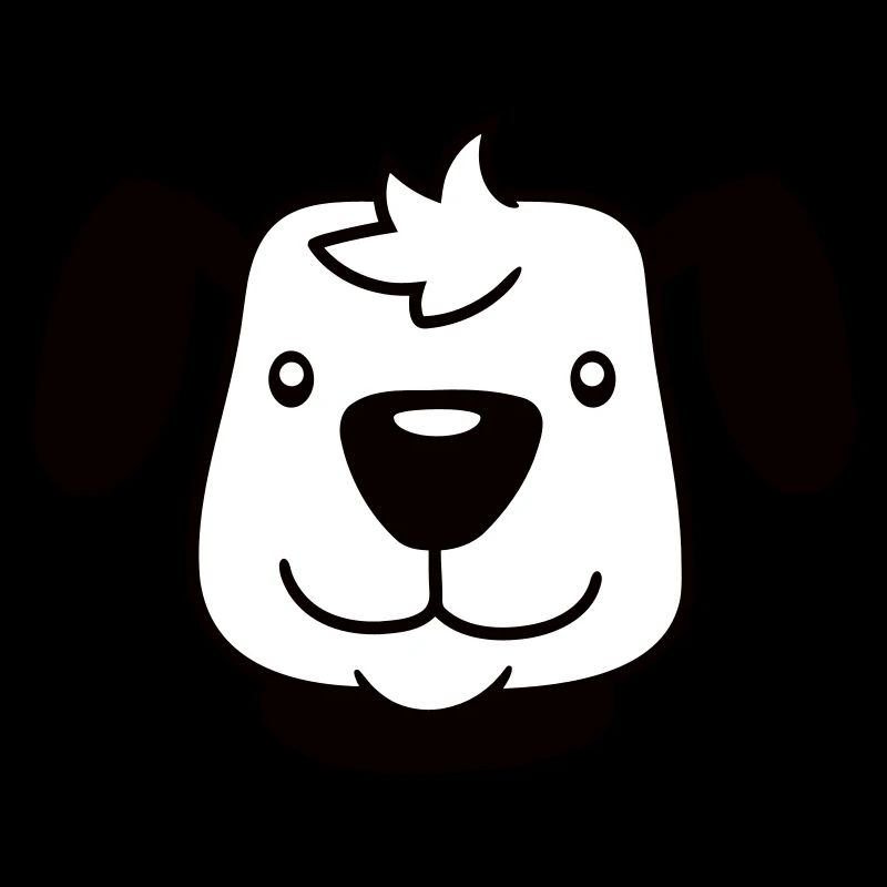 Visage de chien Petit Tête d’animal de compagnie Mignon