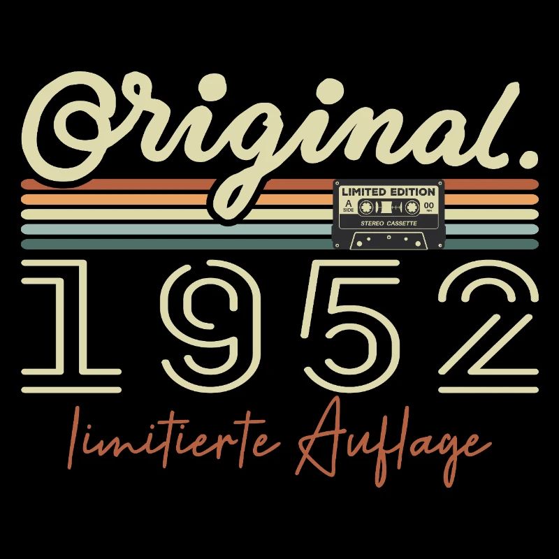 Original 1952 Vintage 1952 Geburtstag Retro 1952