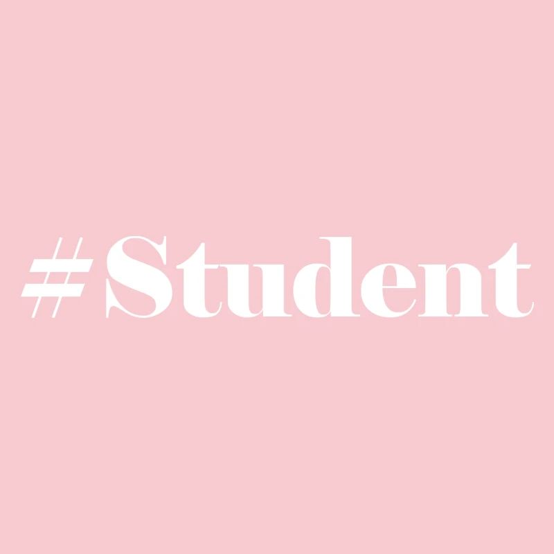 #Student Logo Blanc