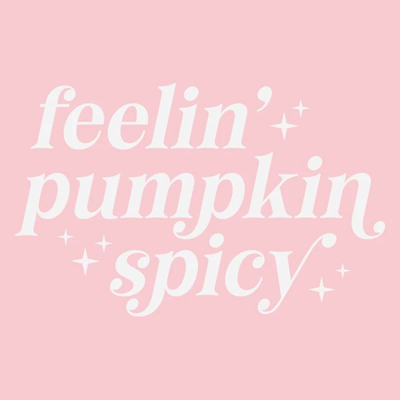 Sentiments de citrouille épicée Typographie