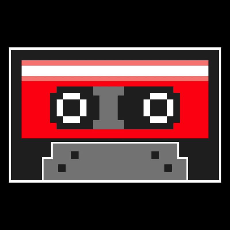 Pixel Art Cassette Tape