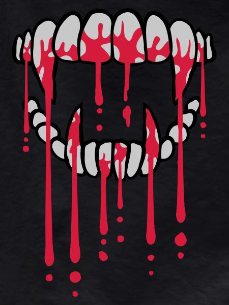 Blood drops vampire