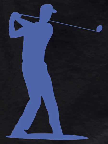 Golfer Silhouette - Tee Golf