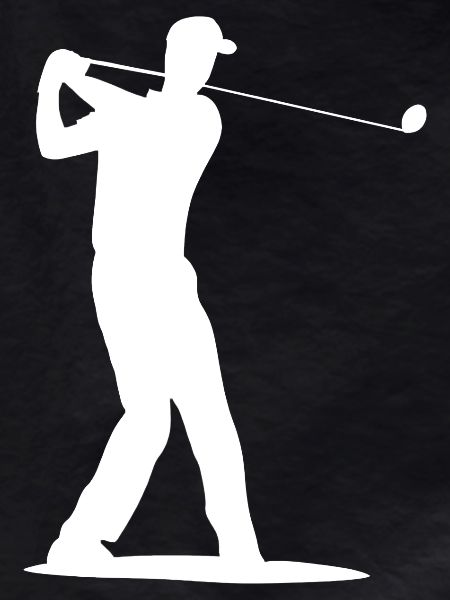 Golfer Silhouette - Tee Golf