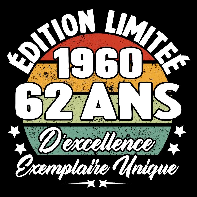 Cadeau 62 ans d'excellence / Édition limitée 1960