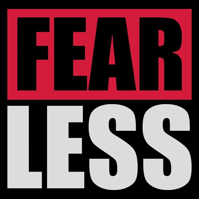 fearless Text Zitat Design