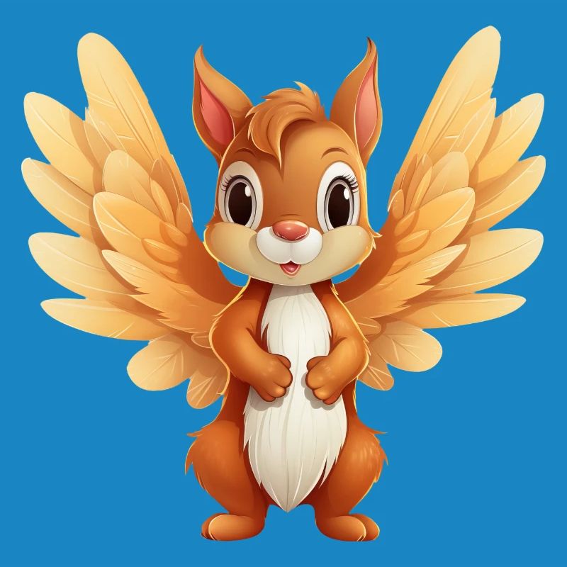 Squirrel Angel - Conception d’animaux célestes
