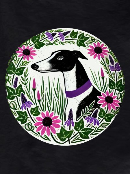 Black and White Greyhound