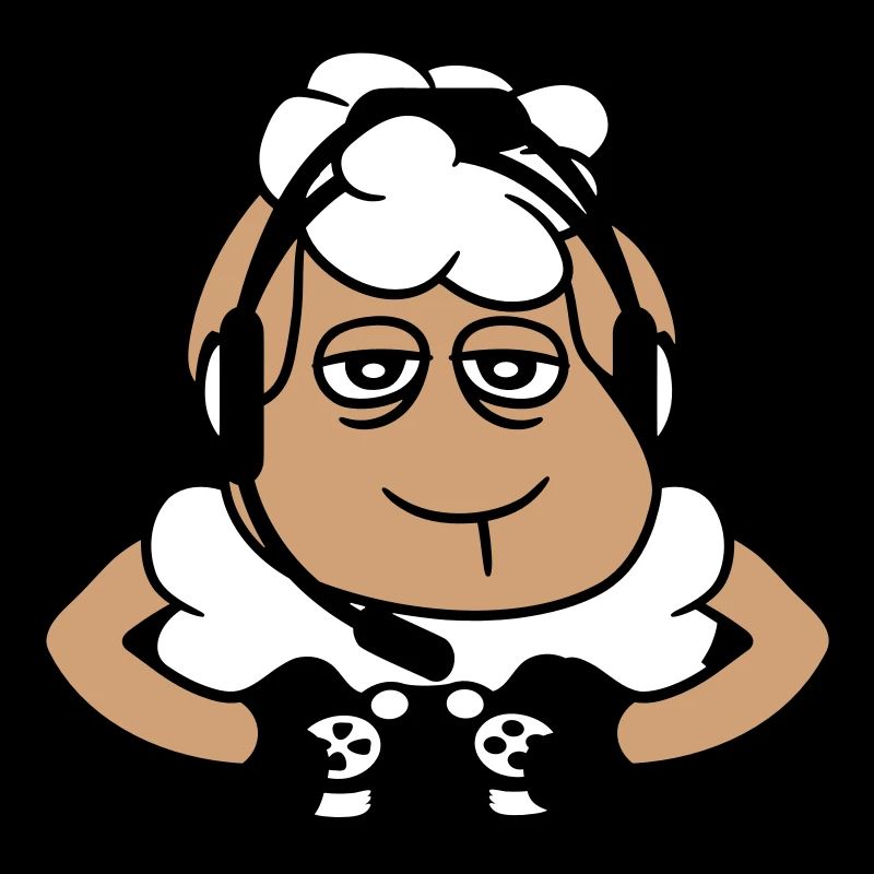 Sheep Gamer Controller Video Game Nerd Sad Fun