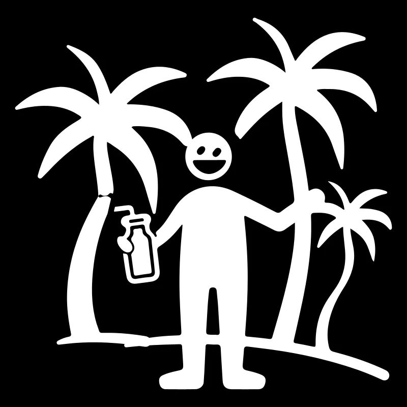 Palm Trees Vacationer Party Icon