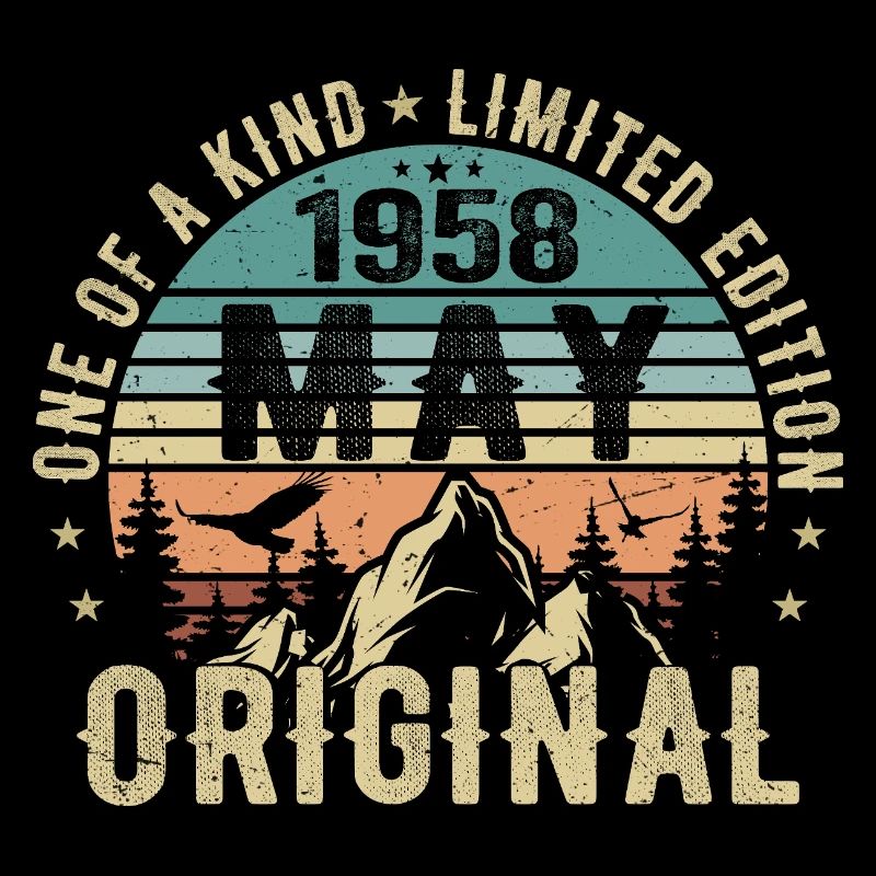 Legends May 1958 Birthday Vintage May 1958