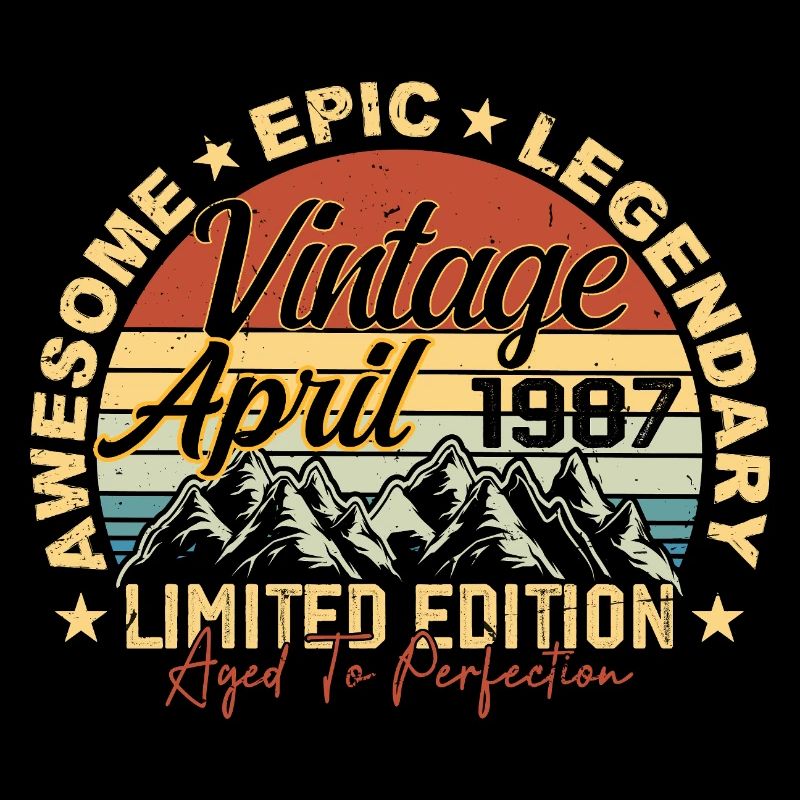 38th Birthday Gift Vintage April 1987