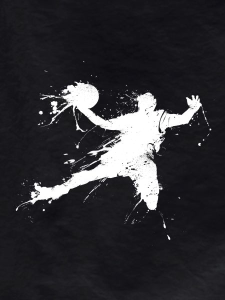 Slam dunking basketball player