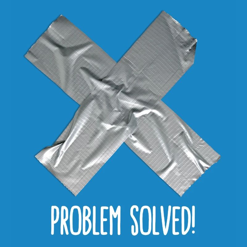 Problem solved (place on black item)
