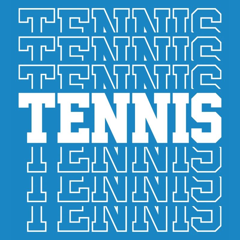 Tennis Typography Pattern Multiple Font