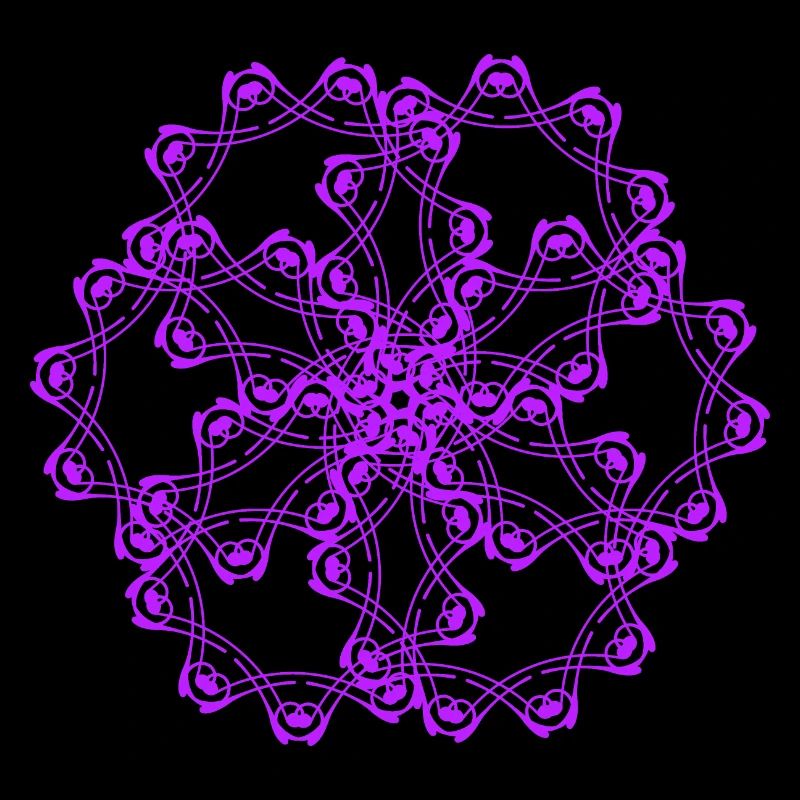 Random patterns circled