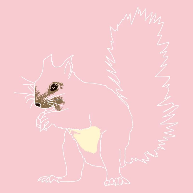 Squirrel lineart