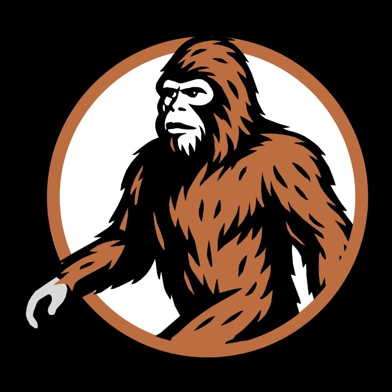 Bigfoot mysterious cryptid creature art