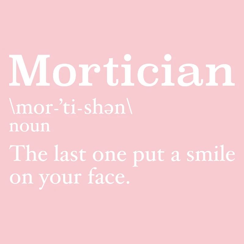 Bestatter Definition Studentin der Leichenkunde