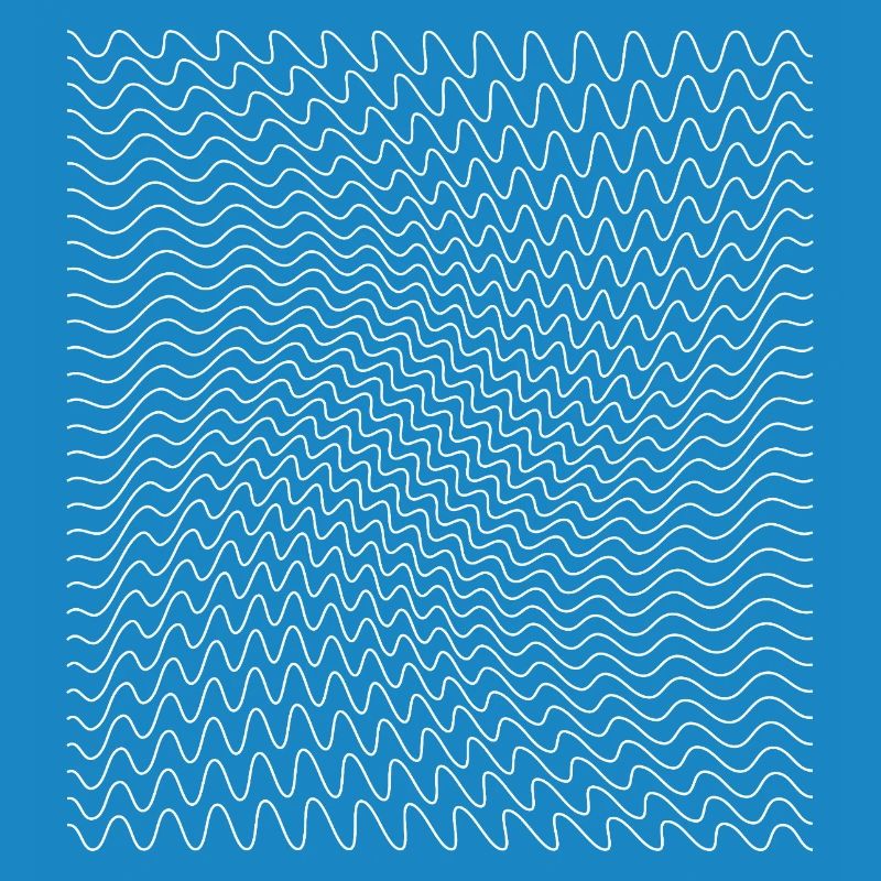 Impression d’illusion d’optique de ligne ondulée dynamique