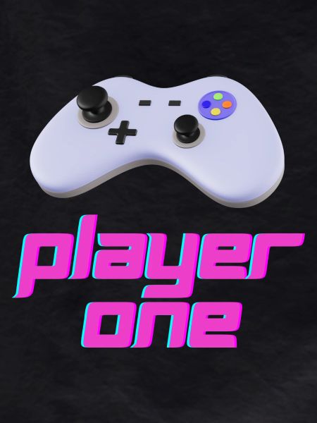 Neon Retro Controller Player One