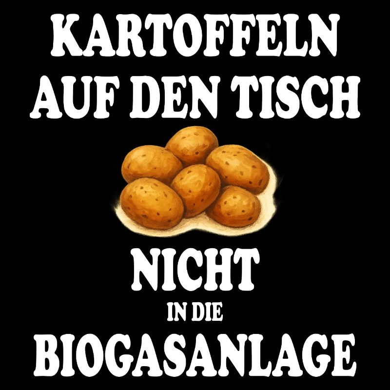 Des pommes de terre sur la table, pas dans l’usine de biogaz