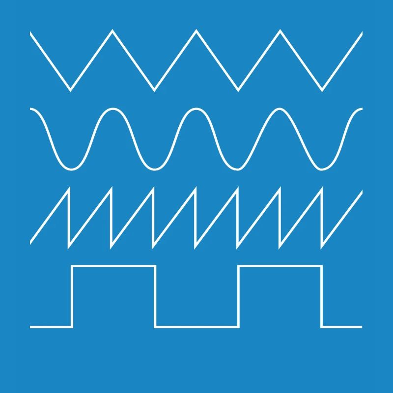 Synthesizer Waveforms (white font) #1 