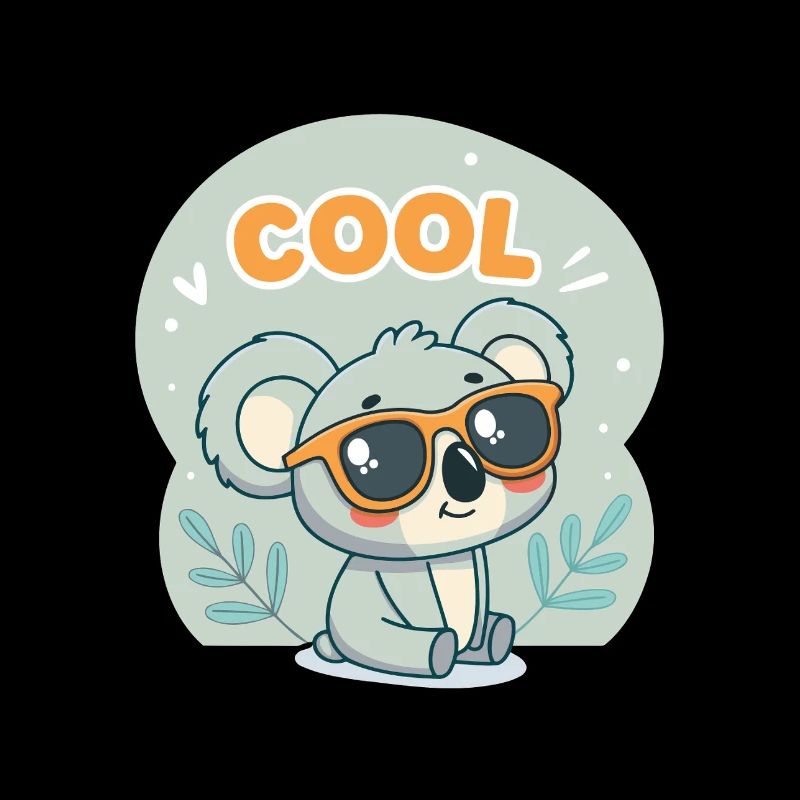 Koala Cool aux lunettes orange