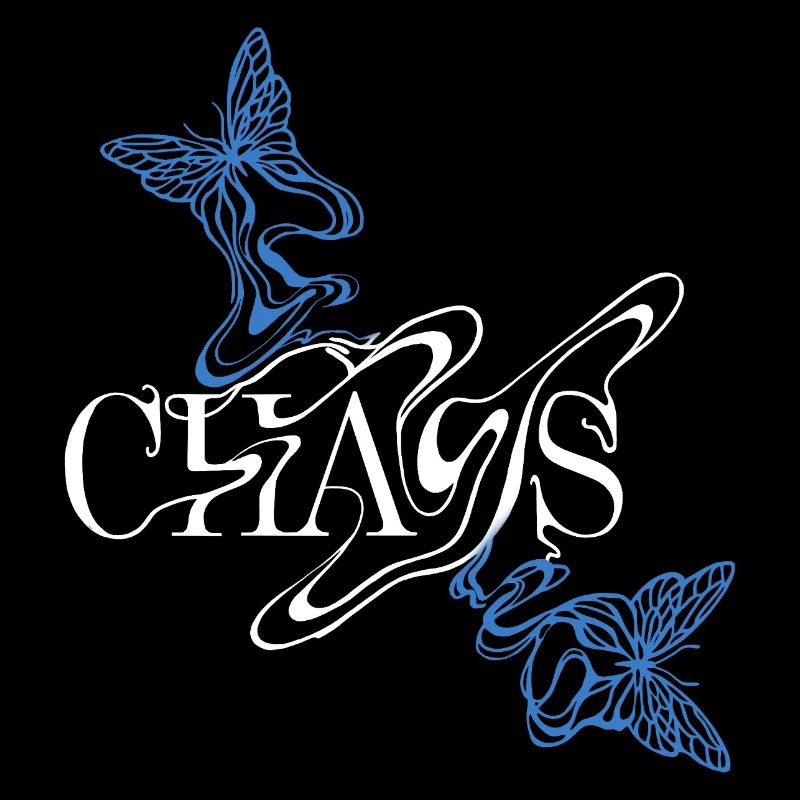 Butterfly font with wings