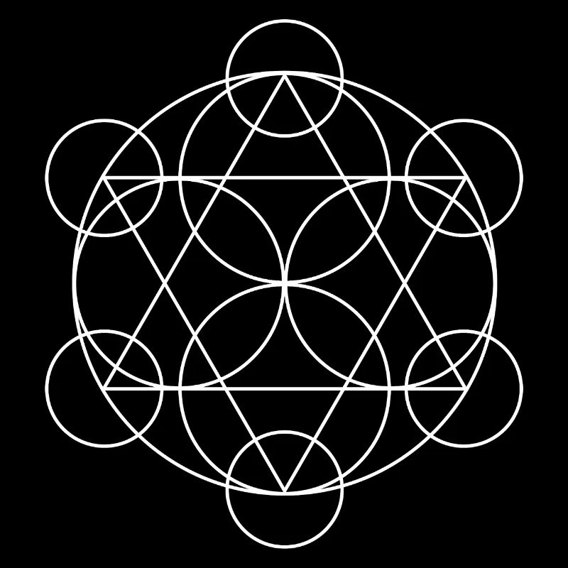Metatron's Cube Geometric Mandala