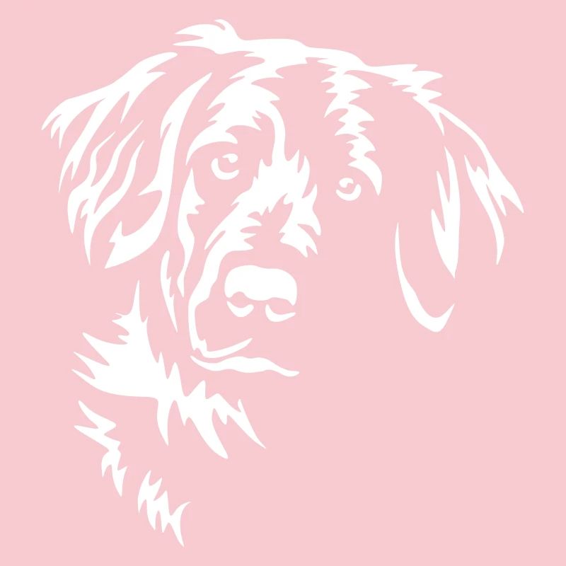 Flat-coated Retriever Kopf "Black Edition"