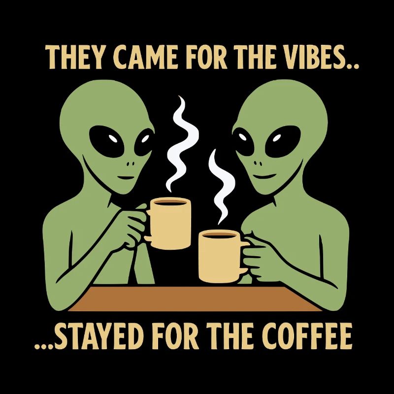 Amateurs de café extraterrestres