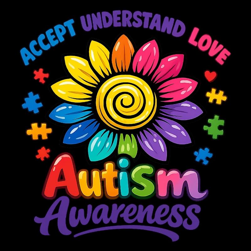 Autism Awareness Sunflower