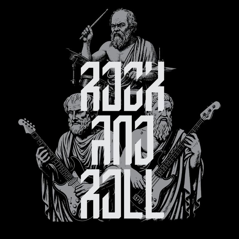 Classic Rock 'n' Roll antike Philosophenband T-S