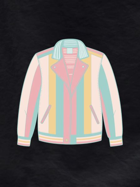 Chic striped pastel jacket
