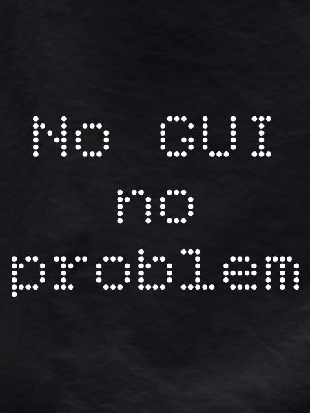 No GUI no problem