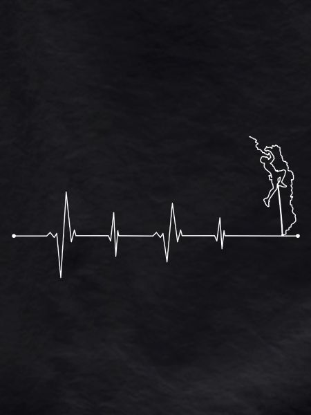 Climber on ECG Line
