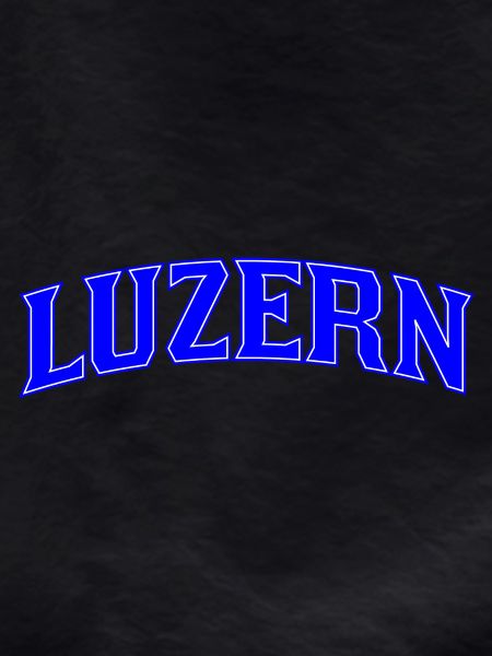 Lucerne Neon Lettering Blue