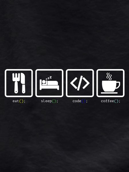 Eat Sleep Code Kaffee