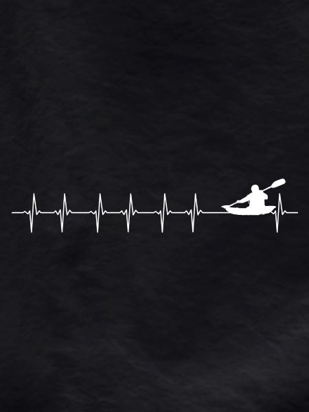 Kayak Pulse on River Graphic