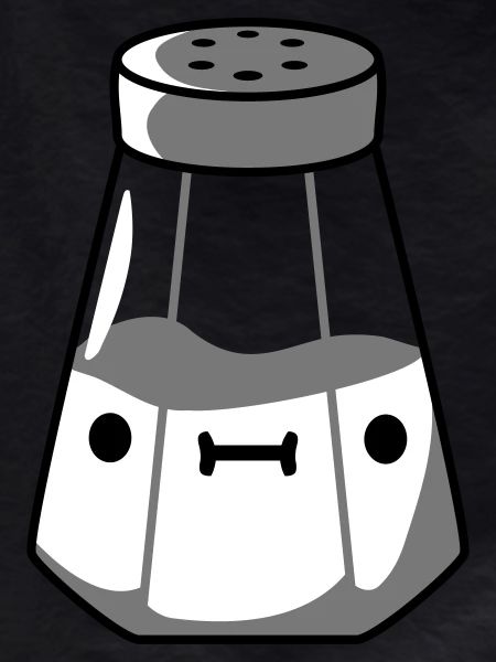 Salt shaker with face